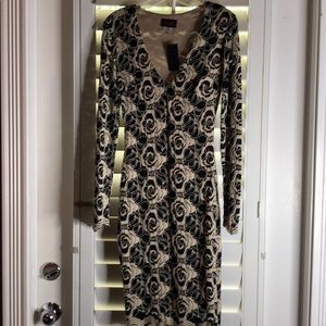 Black and Beige Lace dress